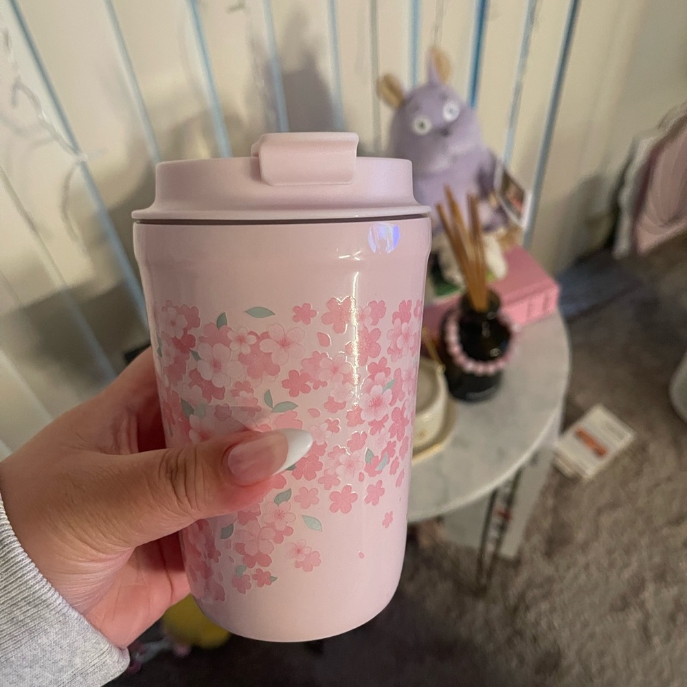 STARBUCKS 2026 Pink Cherry Blossom Travel Mug brand new